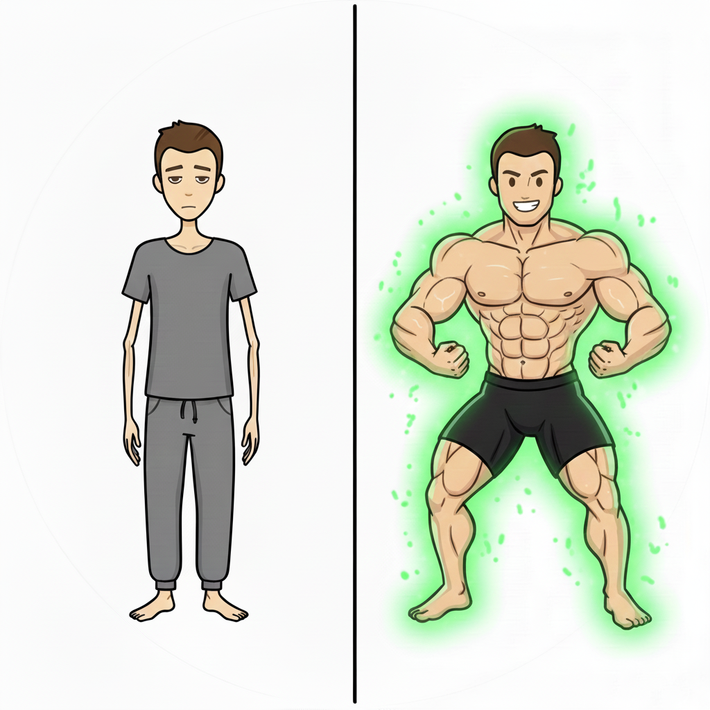 Transformação Corporal: Antes e Depois